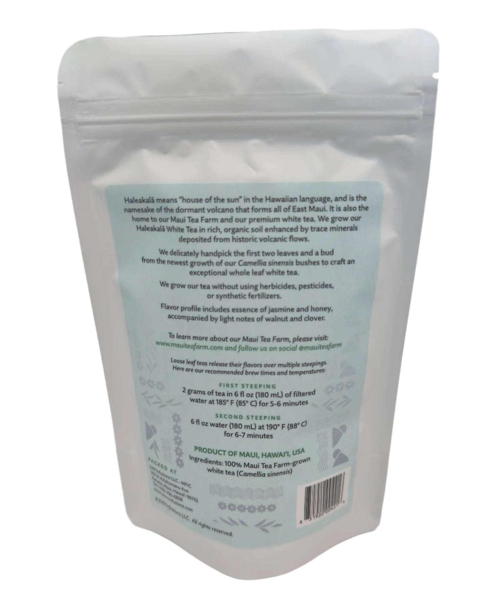 Spring 2026 Haleakala White Tea (100% Maui Grown) • Organic Loose Leaf Tea