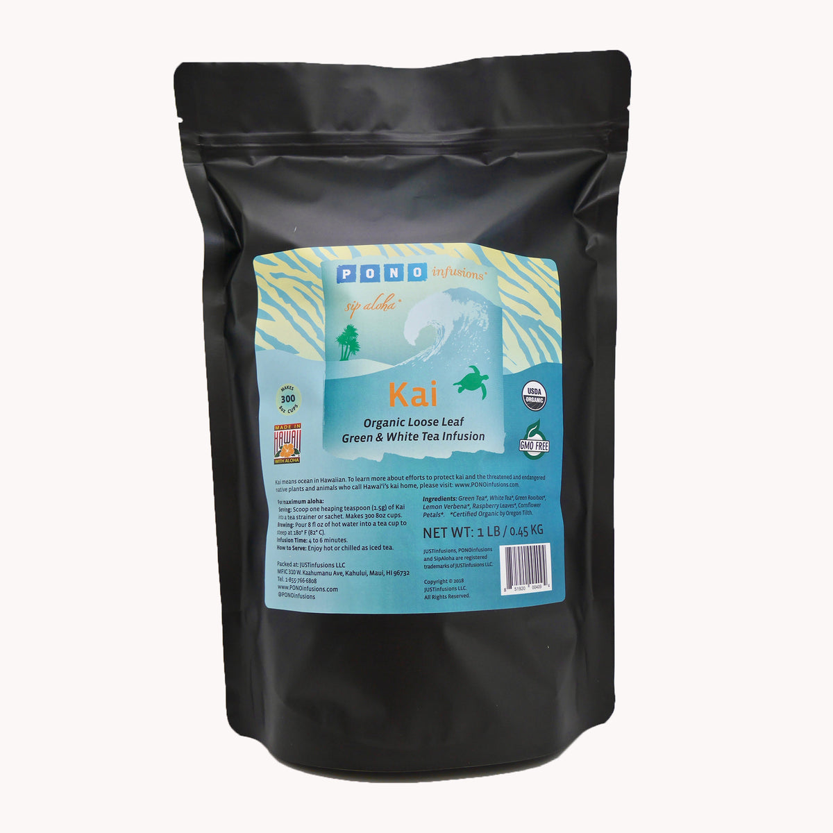 Kai Organic Green & White Tea Loose Leaf Infusion (1lb Size)