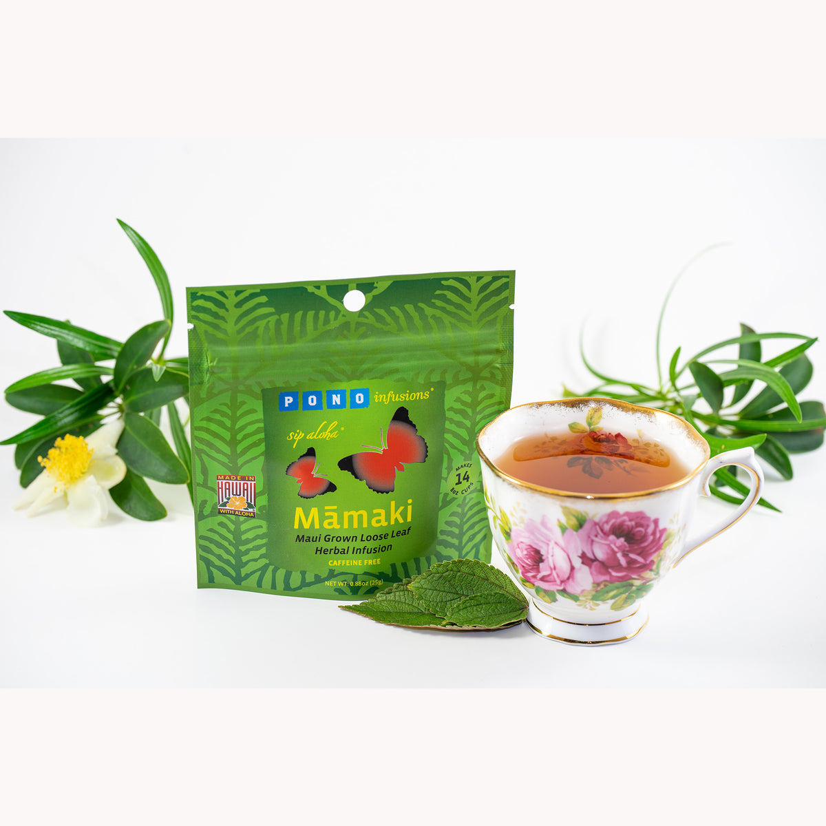 2026 Mamaki Loose Leaf Herb Tea (100% Maui Grown) • Organically Grown